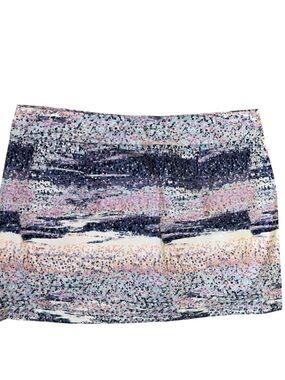 Abstract Speckled Skort in Navy, Pink & Mint W:23”, L:20”, RT $58